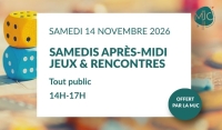 Samedis après-midi jeux &amp; rencontres
