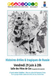 Histoires drôles et tragiques de Russie @ Salle des Fêtes | Gex | Auvergne-Rhône-Alpes | France