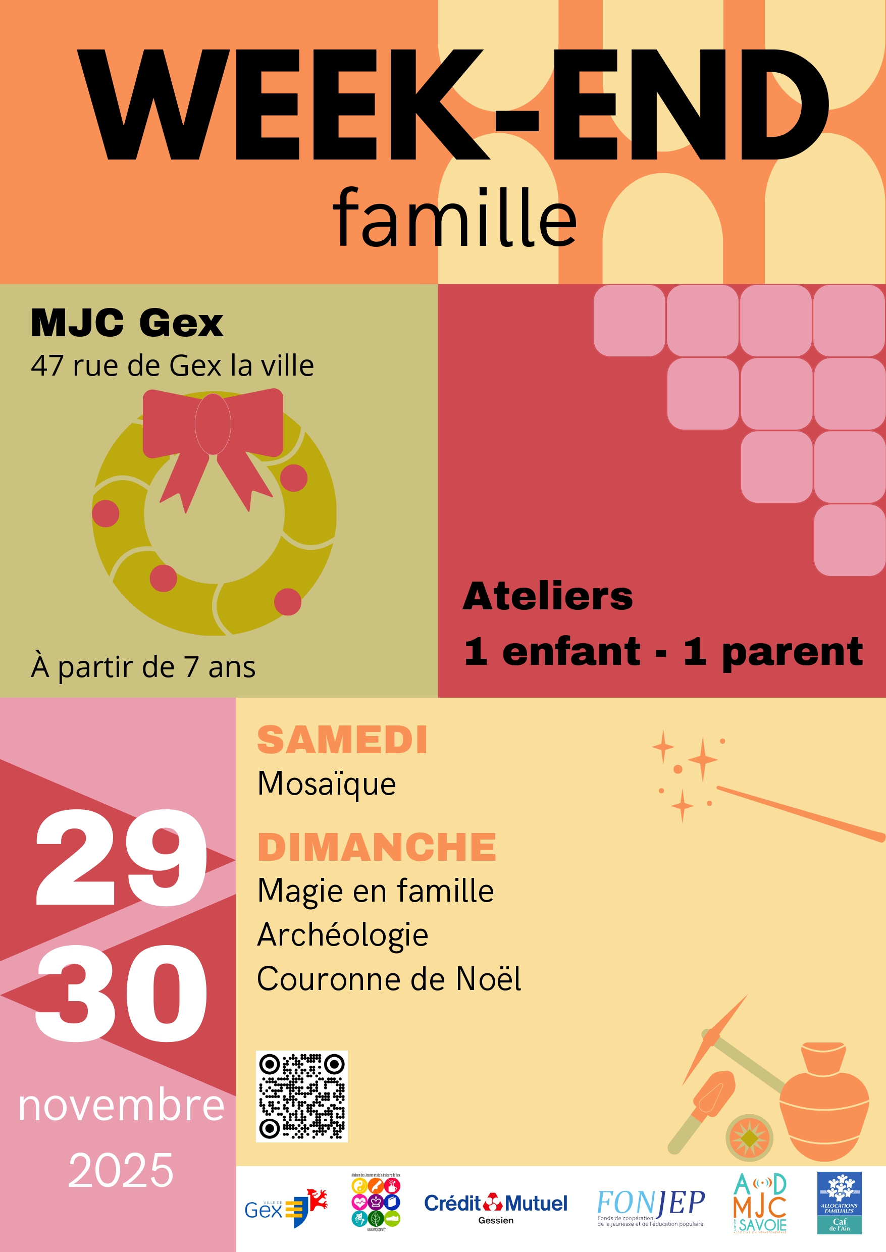 Week-end famille novembre mjc gex