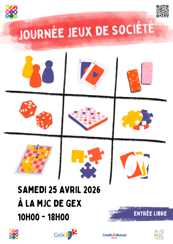 Journée Jeux de société - 25 avril 2026 - MJC de Gex